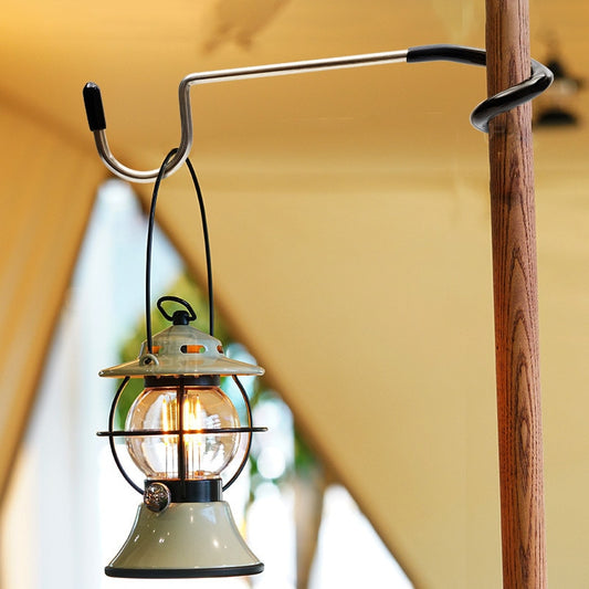 Edelstahl-Camping-Lampenständer-Stangenhaken