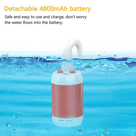 Portable Camping Rechargeable Handheld Electric Shower